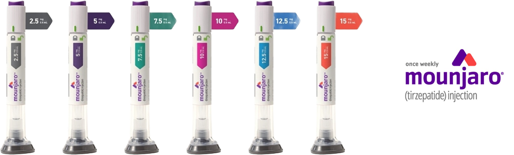 미국 FDA 승인 최신 비만치료제 마운자로 주사기 제품 이미지